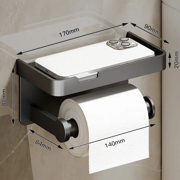 Wall-Mounted Aluminum Alloy Tissue Holder Wall-Mounted Aluminum Alloy Tissue Holder