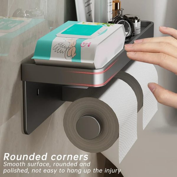 Wall-Mounted Aluminum Alloy Tissue Holder Wall-Mounted Aluminum Alloy Tissue Holder