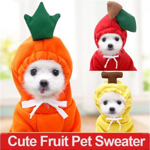 Warm Dog Winter Clothes Cute Fruit Dog Warm Dog Winter Clothes Cute Fruit Dog