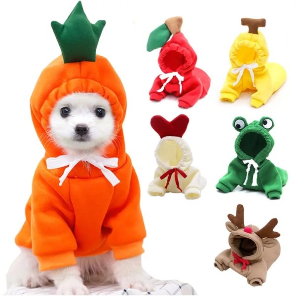 Warm Dog Winter Clothes Cute Fruit Dog Warm Dog Winter Clothes Cute Fruit Dog