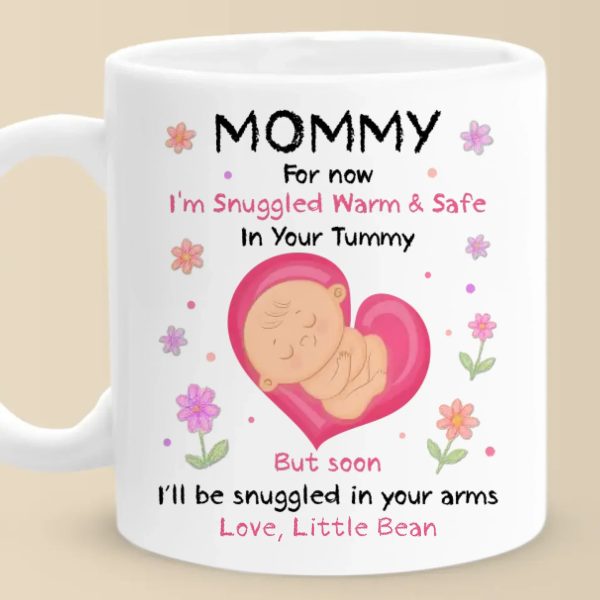 Warming Your Belly, Soon To Warm Your World - Family Personalized Custom Mug - Mother's Day, Baby Shower Gift, Gift For First Mom, Newborn Baby Warming Your Belly, Soon To Warm Your World - Family Personalized Custom Mug - Mother's Day, Baby Shower Gift, Gift For First Mom, Newborn Baby