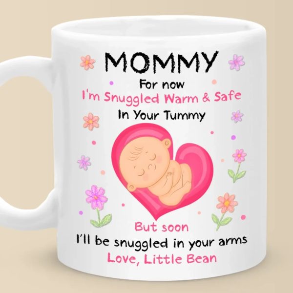 Warming Your Belly, Soon To Warm Your World - Family Personalized Custom Mug - Mother's Day, Baby Shower Gift, Gift For First Mom, Newborn Baby Warming Your Belly, Soon To Warm Your World - Family Personalized Custom Mug - Mother's Day, Baby Shower Gift, Gift For First Mom, Newborn Baby