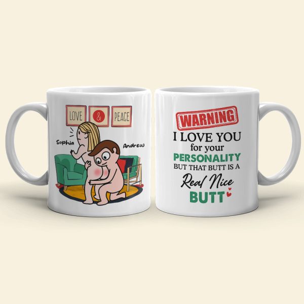Warning I Love You For Your Personality Personalized Mug, Funny Couple Gift Warning I Love You For Your Personality Personalized Mug, Funny Couple Gift