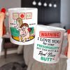 Warning I Love You For Your Personality Personalized Mug, Funny Couple Gift Warning I Love You For Your Personality Personalized Mug, Funny Couple Gift