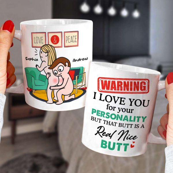 Warning I Love You For Your Personality Personalized Mug, Funny Couple Gift Warning I Love You For Your Personality Personalized Mug, Funny Couple Gift