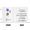Watching You Be A Mom Heart and Flowers Design - Personalized Custom Coffee Mug - DAU097_MG