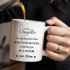 Watching You Be A Mom Heart and Flowers Design - Personalized Custom Coffee Mug - DAU097_MG