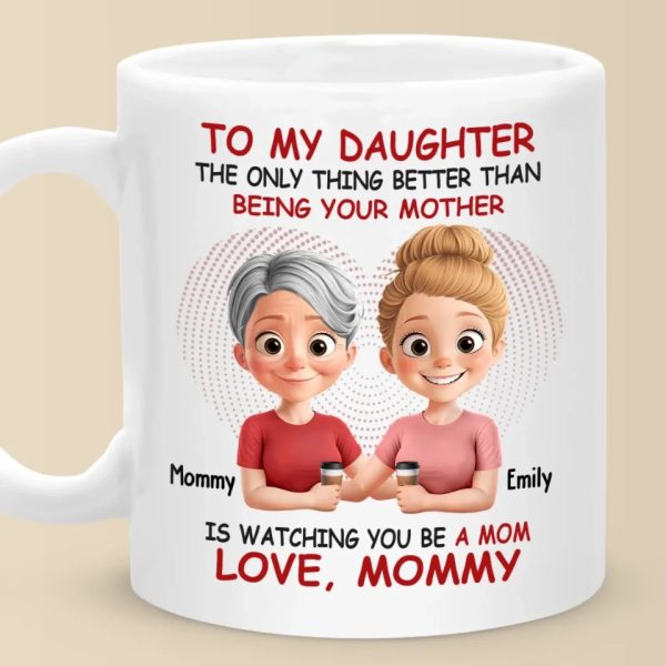 Watching You Become A Mom Is My Greatest Joy - Family Personalized Custom Mug - Mother's Day, Gift For Daughter Watching You Become A Mom Is My Greatest Joy - Family Personalized Custom Mug - Mother's Day, Gift For Daughter