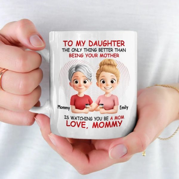 Watching You Become A Mom Is My Greatest Joy - Family Personalized Custom Mug - Mother's Day, Gift For Daughter Watching You Become A Mom Is My Greatest Joy - Family Personalized Custom Mug - Mother's Day, Gift For Daughter