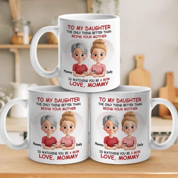 Watching You Become A Mom Is My Greatest Joy - Family Personalized Custom Mug - Mother's Day, Gift For Daughter Watching You Become A Mom Is My Greatest Joy - Family Personalized Custom Mug - Mother's Day, Gift For Daughter