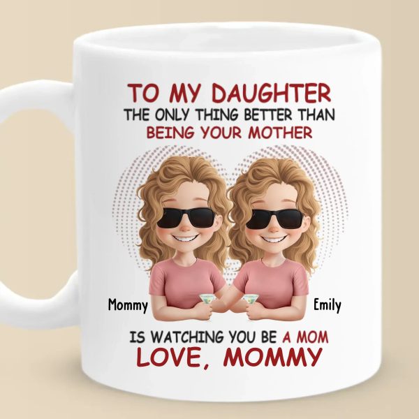 Watching You Become A Mom Is My Greatest Joy - Family Personalized Custom Mug - Mother's Day, Gift For Daughter Watching You Become A Mom Is My Greatest Joy - Family Personalized Custom Mug - Mother's Day, Gift For Daughter