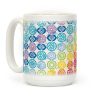Watercolor Chakra Symbol Pattern Coffee Mug Watercolor Chakra Symbol Pattern Coffee Mug