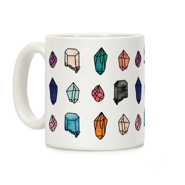 Watercolor Crystal Pattern Coffee Mug Watercolor Crystal Pattern Coffee Mug