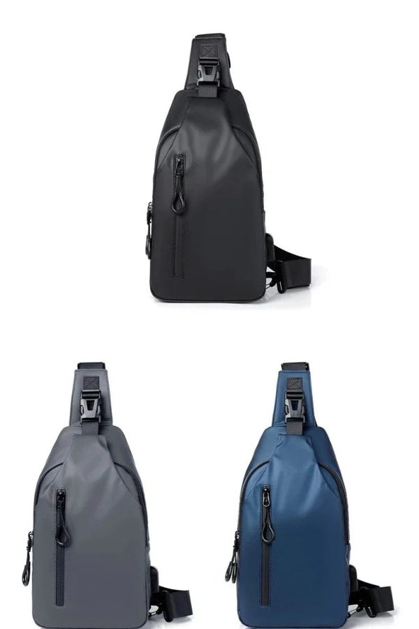 Waterproof Chest Bag With Usb Charging Interface Waterproof Chest Bag With Usb Charging Interface