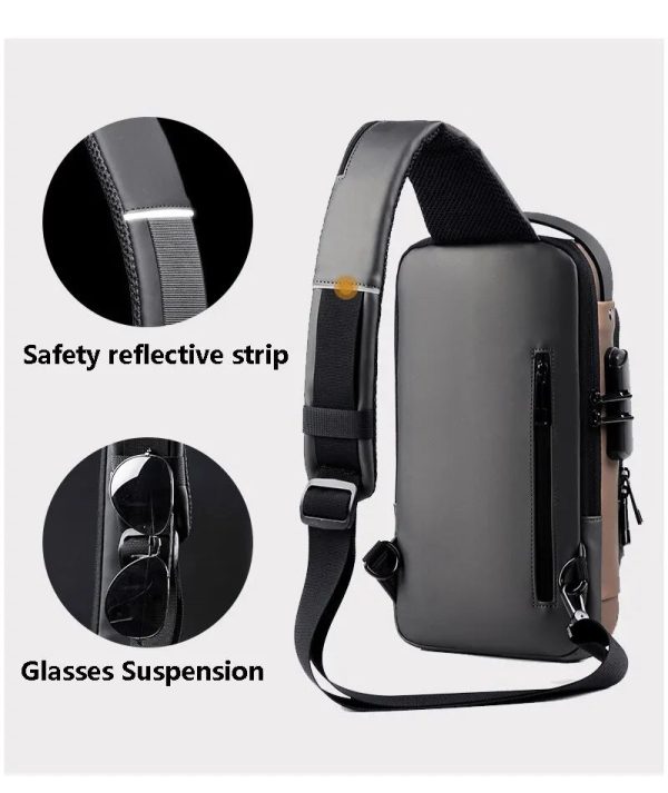 Waterproof Chest Bag With Usb Charging Interface Waterproof Chest Bag With Usb Charging Interface