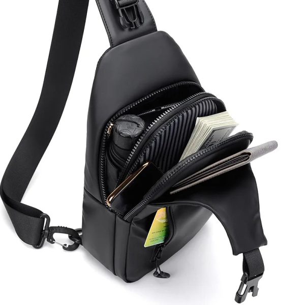 Waterproof Chest Bag With Usb Charging Interface Waterproof Chest Bag With Usb Charging Interface