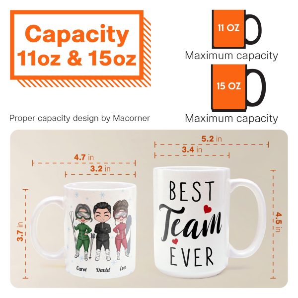 We Are A Team - Personalized Mug - Birthday Gift For Best Friends, Skiing Team, Skiing Lovers We Are A Team - Personalized Mug - Birthday Gift For Best Friends, Skiing Team, Skiing Lovers