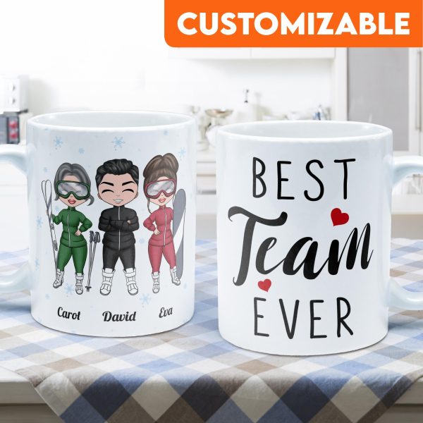 We Are A Team - Personalized Mug - Birthday Gift For Best Friends, Skiing Team, Skiing Lovers We Are A Team - Personalized Mug - Birthday Gift For Best Friends, Skiing Team, Skiing Lovers