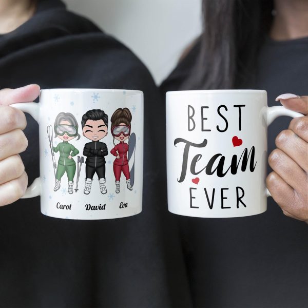 We Are A Team - Personalized Mug - Birthday Gift For Best Friends, Skiing Team, Skiing Lovers We Are A Team - Personalized Mug - Birthday Gift For Best Friends, Skiing Team, Skiing Lovers