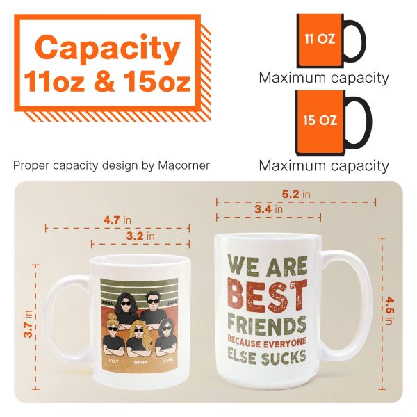 We Are Best Friends Because Everyone Else Sucks - Personalized Mug - Birthday, Loving, Funny Gift For Friends, Best Friends, BFF We Are Best Friends Because Everyone Else Sucks - Personalized Mug - Birthday, Loving, Funny Gift For Friends, Best Friends, BFF
