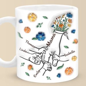 We Are Born Of Love - Family Personalized Custom 3D Inflated Effect Printed Mug - Gift For Mom, Grandma