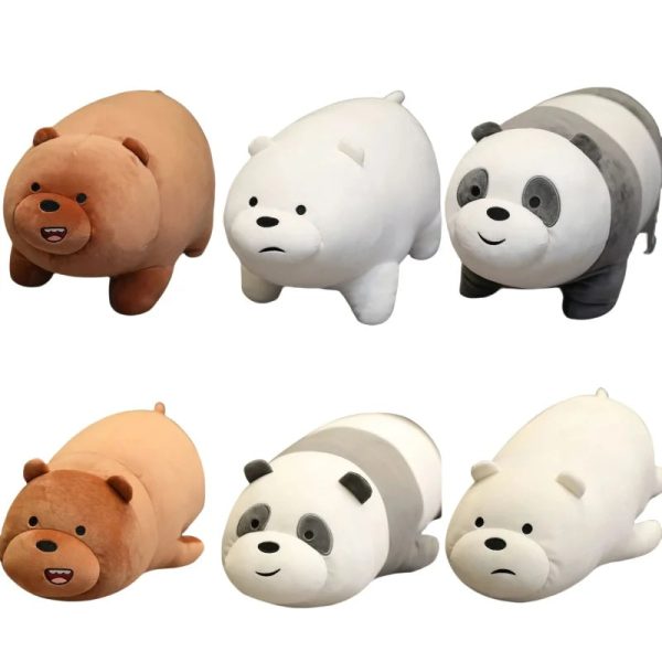 We Bare Bears Plush Toys Grizzly Panda Ice Bear Doll We Bare Bears Plush Toys Grizzly Panda Ice Bear Doll