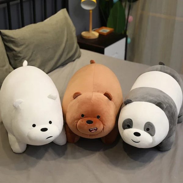 We Bare Bears Plush Toys Grizzly Panda Ice Bear Doll We Bare Bears Plush Toys Grizzly Panda Ice Bear Doll