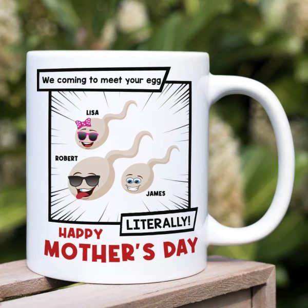 We Coming To Meet Your Egg-Gift For Mother- Personalized Coffee Mug- Mother's Day Coffee Mug We Coming To Meet Your Egg-Gift For Mother- Personalized Coffee Mug- Mother's Day Coffee Mug