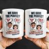 We Have The Perfect Father & Daughter Relationship, Cartoon Characters - Personalized Custom Coffee Mug - DAD136_MG