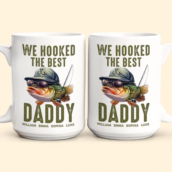 We Hooked The Best Dad, Grandpa, Papa - Personalized Mug We Hooked The Best Dad, Grandpa, Papa - Personalized Mug