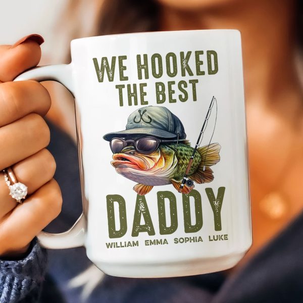 We Hooked The Best Dad, Grandpa, Papa - Personalized Mug We Hooked The Best Dad, Grandpa, Papa - Personalized Mug
