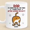 We Kiss You, We Love You - Cat Personalized Custom Mug - Father's Day, Gift For Pet Owners, Pet Lovers We Kiss You, We Love You - Cat Personalized Custom Mug - Father's Day, Gift For Pet Owners, Pet Lovers