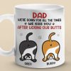 We Kiss You, We Love You - Cat Personalized Custom Mug - Father's Day, Gift For Pet Owners, Pet Lovers We Kiss You, We Love You - Cat Personalized Custom Mug - Father's Day, Gift For Pet Owners, Pet Lovers