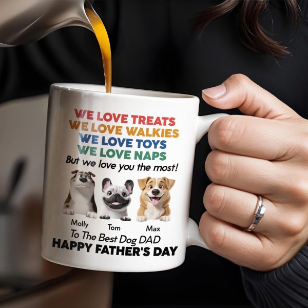 We Love Treats We Love Walkies, Dogs - Personalized Custom Coffee Mug - DOG046_MG We Love Treats We Love Walkies, Dogs - Personalized Custom Coffee Mug - DOG046_MG