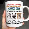 We Love Treats We Love Walkies, Dogs - Personalized Custom Coffee Mug - DOG046_MG We Love Treats We Love Walkies, Dogs - Personalized Custom Coffee Mug - DOG046_MG