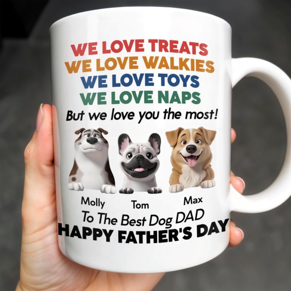 We Love Treats We Love Walkies, Dogs - Personalized Custom Coffee Mug - DOG046_MG We Love Treats We Love Walkies, Dogs - Personalized Custom Coffee Mug - DOG046_MG