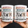 We Love Treats We Love Walkies, Dogs - Personalized Custom Coffee Mug - DOG046_MG We Love Treats We Love Walkies, Dogs - Personalized Custom Coffee Mug - DOG046_MG