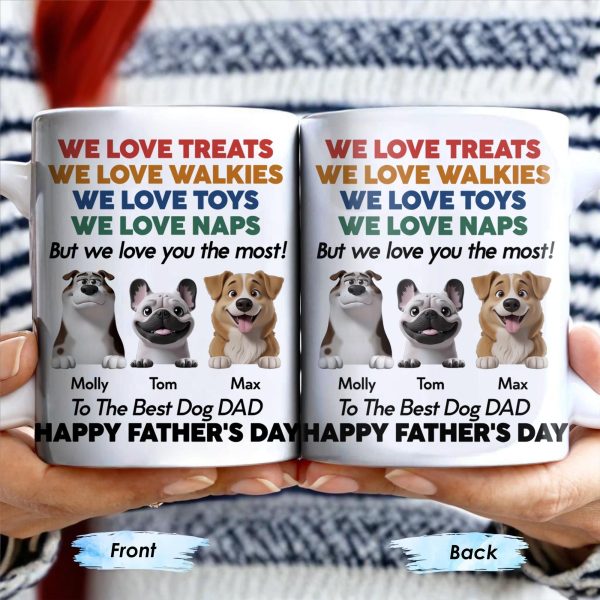 We Love Treats We Love Walkies, Dogs - Personalized Custom Coffee Mug - DOG046_MG We Love Treats We Love Walkies, Dogs - Personalized Custom Coffee Mug - DOG046_MG