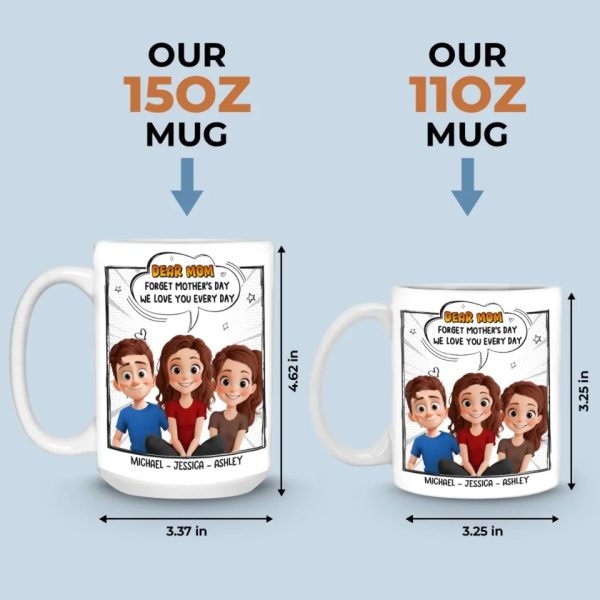 We Love You More Than Brunch And Hugs Combined - Family Personalized Custom Mug - Mother's Day, Gift For Mom, Grandma We Love You More Than Brunch And Hugs Combined - Family Personalized Custom Mug - Mother's Day, Gift For Mom, Grandma
