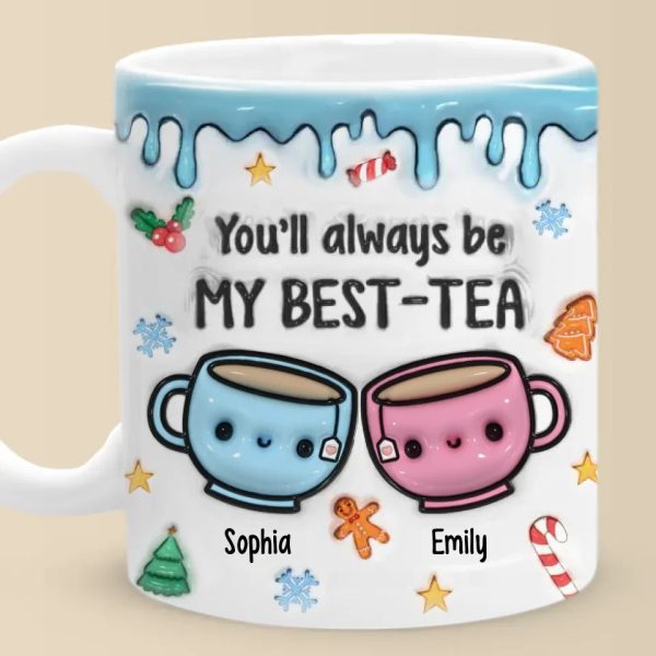 We Make A Tea-rrific Pair - Bestie Personalized Custom 3D Inflated Effect Printed Mug - Christmas Gift For Best Friends, BFF, Sisters We Make A Tea-rrific Pair - Bestie Personalized Custom 3D Inflated Effect Printed Mug - Christmas Gift For Best Friends, BFF, Sisters