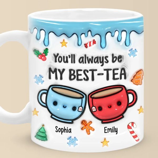 We Make A Tea-rrific Pair - Bestie Personalized Custom 3D Inflated Effect Printed Mug - Christmas Gift For Best Friends, BFF, Sisters We Make A Tea-rrific Pair - Bestie Personalized Custom 3D Inflated Effect Printed Mug - Christmas Gift For Best Friends, BFF, Sisters