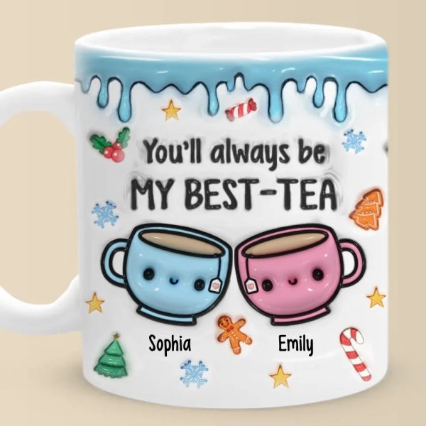 We Make A Tea-rrific Pair - Bestie Personalized Custom 3D Inflated Effect Printed Mug - Christmas Gift For Best Friends, BFF, Sisters We Make A Tea-rrific Pair - Bestie Personalized Custom 3D Inflated Effect Printed Mug - Christmas Gift For Best Friends, BFF, Sisters