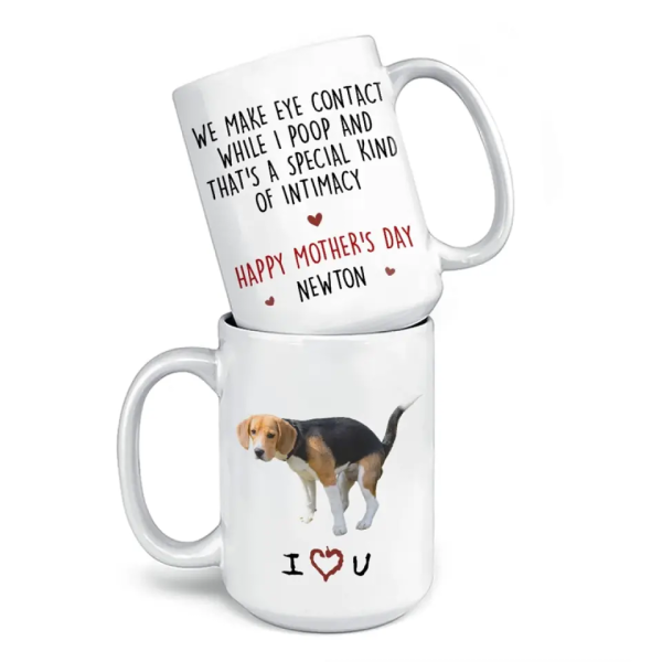 We Make Eye Contact - Dog & Cat Personalized Custom Mug - Mother's Day, Gift For Pet Owners, Pet Lovers We Make Eye Contact - Dog & Cat Personalized Custom Mug - Mother's Day, Gift For Pet Owners, Pet Lovers
