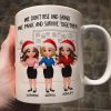 We Panic And Survive Together - Personalized Mug - Funny Gift For Work Besties, Colleagues We Panic And Survive Together - Personalized Mug - Funny Gift For Work Besties, Colleagues