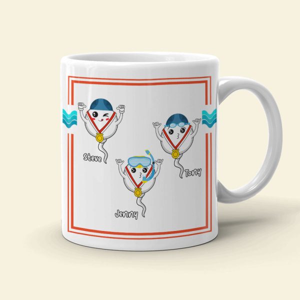We Used To Swim In Your Balls Personalized Coffee Mug Gift For Dad We Used To Swim In Your Balls Personalized Coffee Mug Gift For Dad