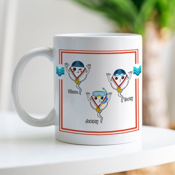 We Used To Swim In Your Balls Personalized Coffee Mug Gift For Dad We Used To Swim In Your Balls Personalized Coffee Mug Gift For Dad