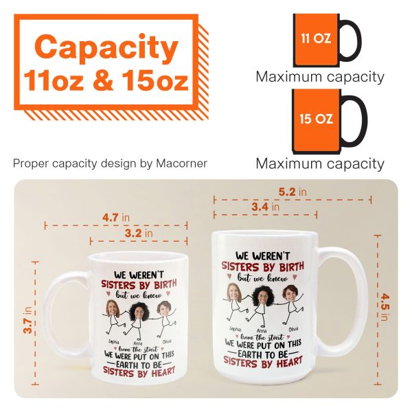 We Were Put On This Earth To Be Sisters By Heart - Personalized Photo Mug We Were Put On This Earth To Be Sisters By Heart - Personalized Photo Mug