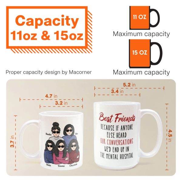 We'd End Up In The Mental Hospital - Personalized Mug We'd End Up In The Mental Hospital - Personalized Mug