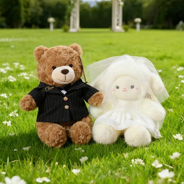 Wedding Sheep Plush Couple Soft Stuffed Toys Gift Wedding Sheep Plush Couple Soft Stuffed Toys Gift