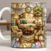 Welcome To Your Cozy Corner Featuring Interior Design Elements - Personalized Custom Coffee Mug - JBS130_MG Welcome To Your Cozy Corner Featuring Interior Design Elements - Personalized Custom Coffee Mug - JBS130_MG